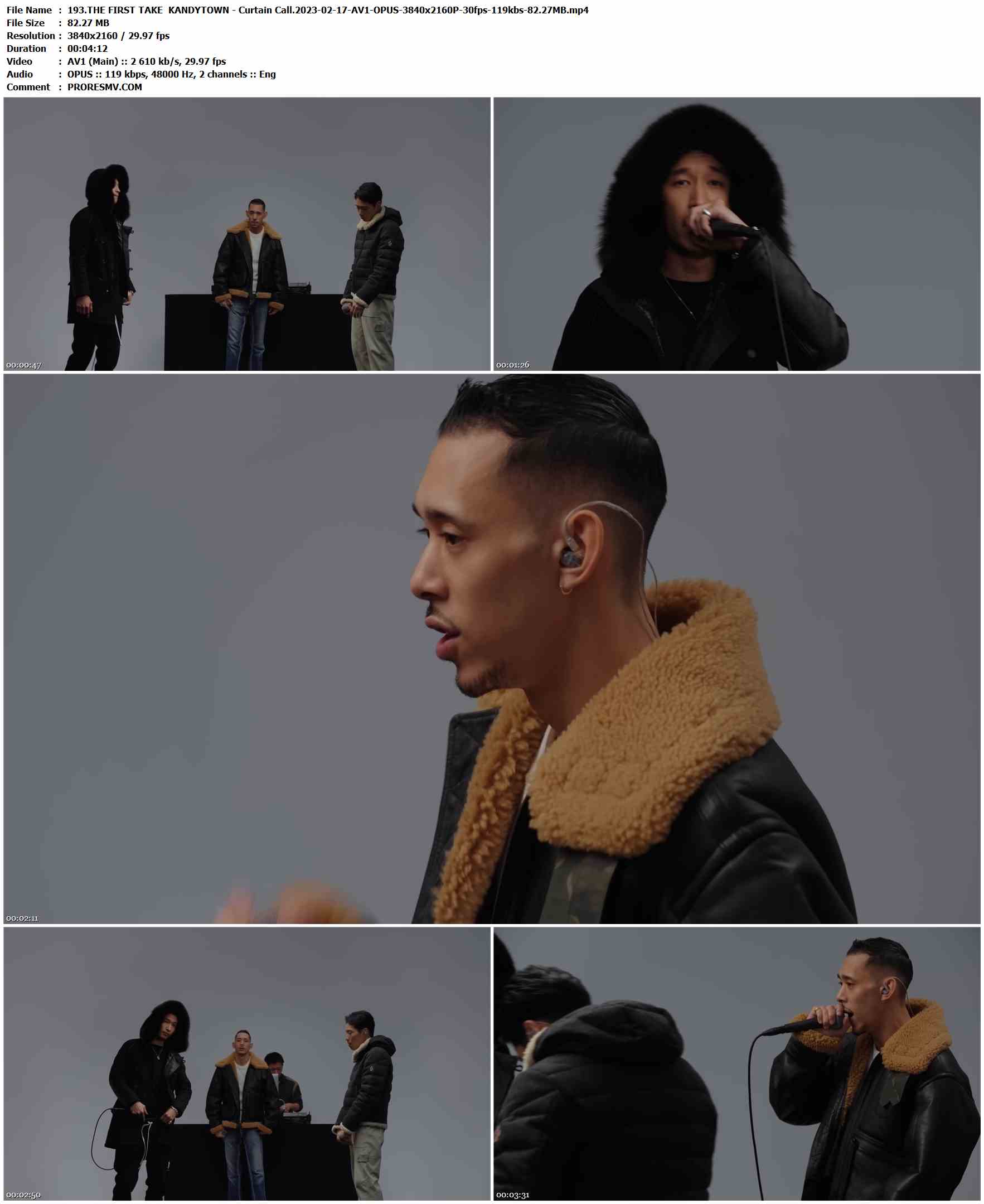 193.THE FIRST TAKE KANDYTOWN - Curtain Call.2023-02-17-AV1-OPUS-3840x2160P-30fps-119kbs-82.27MB官方MV_高清MV